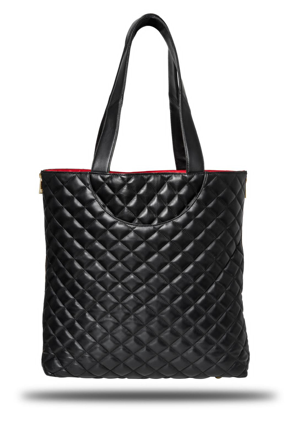Black Lambskin Leather Quilt SL Tote (Kennedy): Beautiful quilted genuine lambskin leather, this SL tote is named after my granddaughter because I love Kennedy